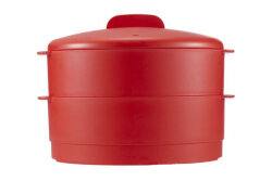 Пароварка двухуровневая красная Tupperware