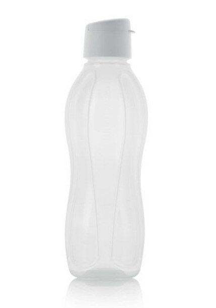 Эко-бутылка с клапаном 1 л в белом цвете Tupperware