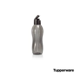 Эко-бутылка 1л в черном цвете с клапаном Tupperware