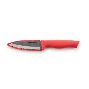 Нож Гурман для овощей коралл с чехлом Tupperware