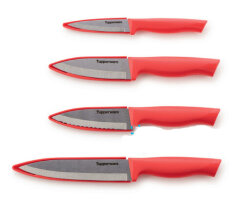 Набор ножей Гурман в коралловом цвете, 4 штуки Tupperware