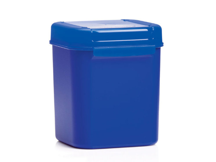 Кристальная емкость 1,2л высокая в синем цвете Tupperware
